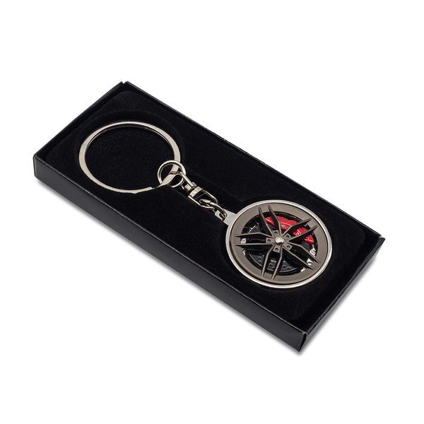 ROTOR automotive metal keyring, silver | Promolog